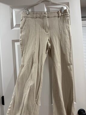 LOFT women’s Beige Straight-Leg Dress Pants